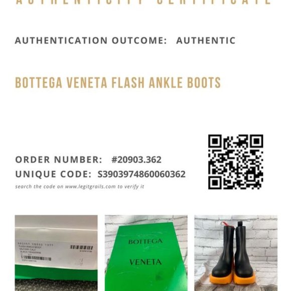 Bottega Veneta Flash Ankle Boot Military Calf Black-Tangerine - Picture 16 of 16